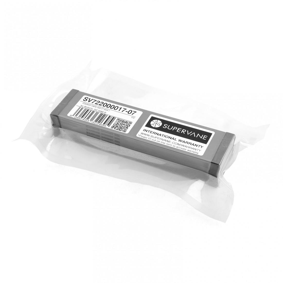 Supervane SV722000017-07 Carbon Vane Set, 170mm x 44mm x 4mm Size, Pack of 7 | CJ4JZX