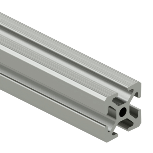 SURE FRAME 1010C Standard T-Slotted Rail, Silver, 6063-T6 Anodized Aluminum Alloy, Cut To Length | CV7WWN