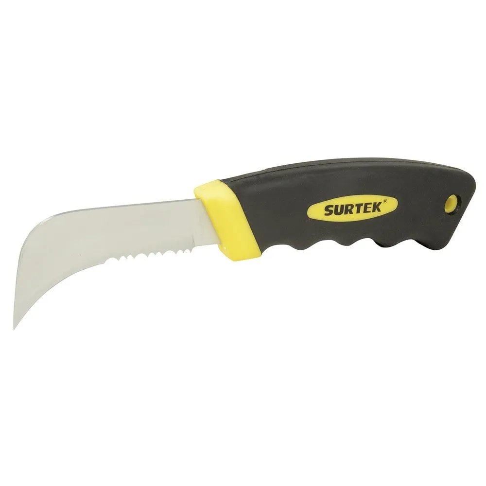 8 Inch Serrated Linoleum Knife with bi-material Handle