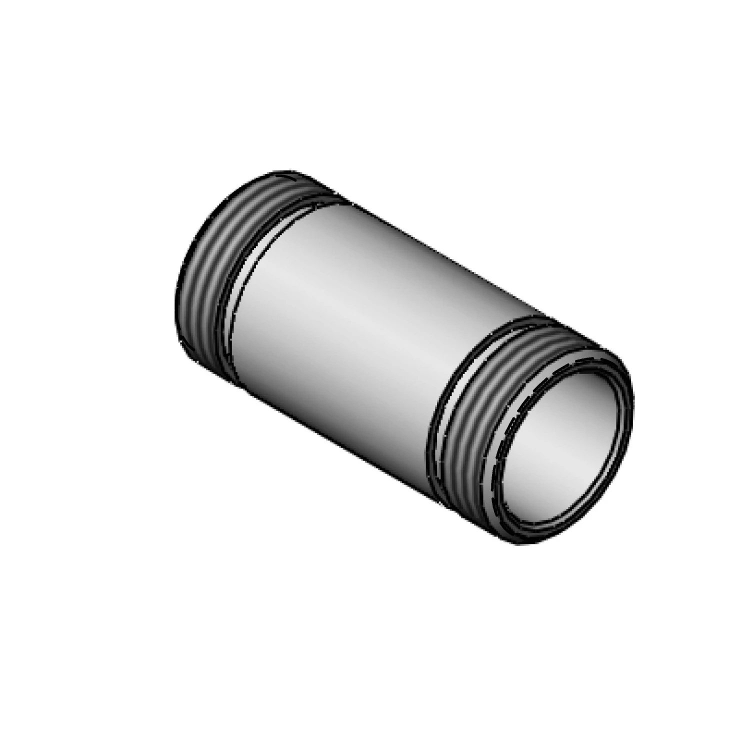 T&S 000694-40 Short Nipple, Chrome-Plated | AP6QDE