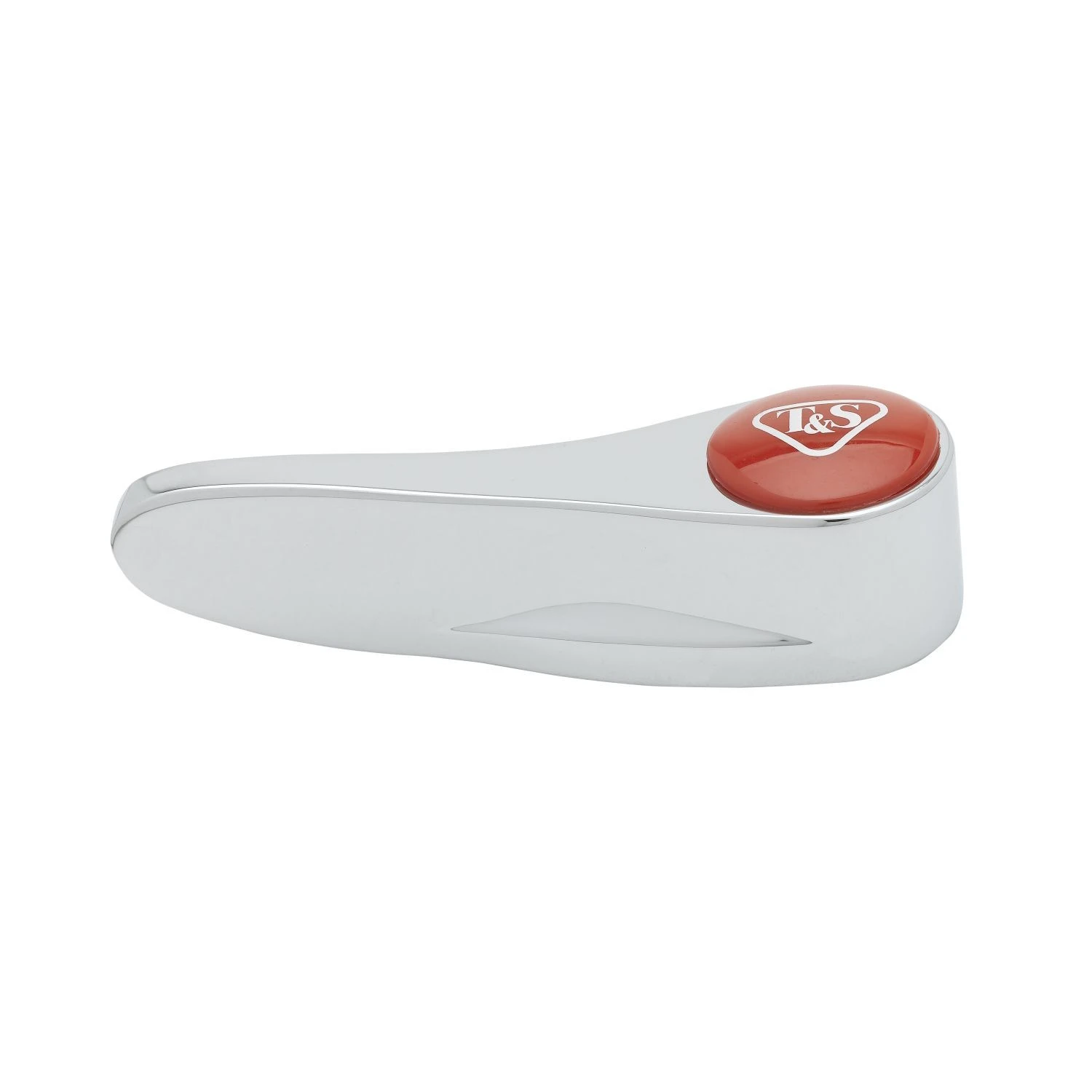 T&S 001637-45NS-AM Lever Handle With Anti-Microbial Coating, Hot Index, Red | CL6ULY