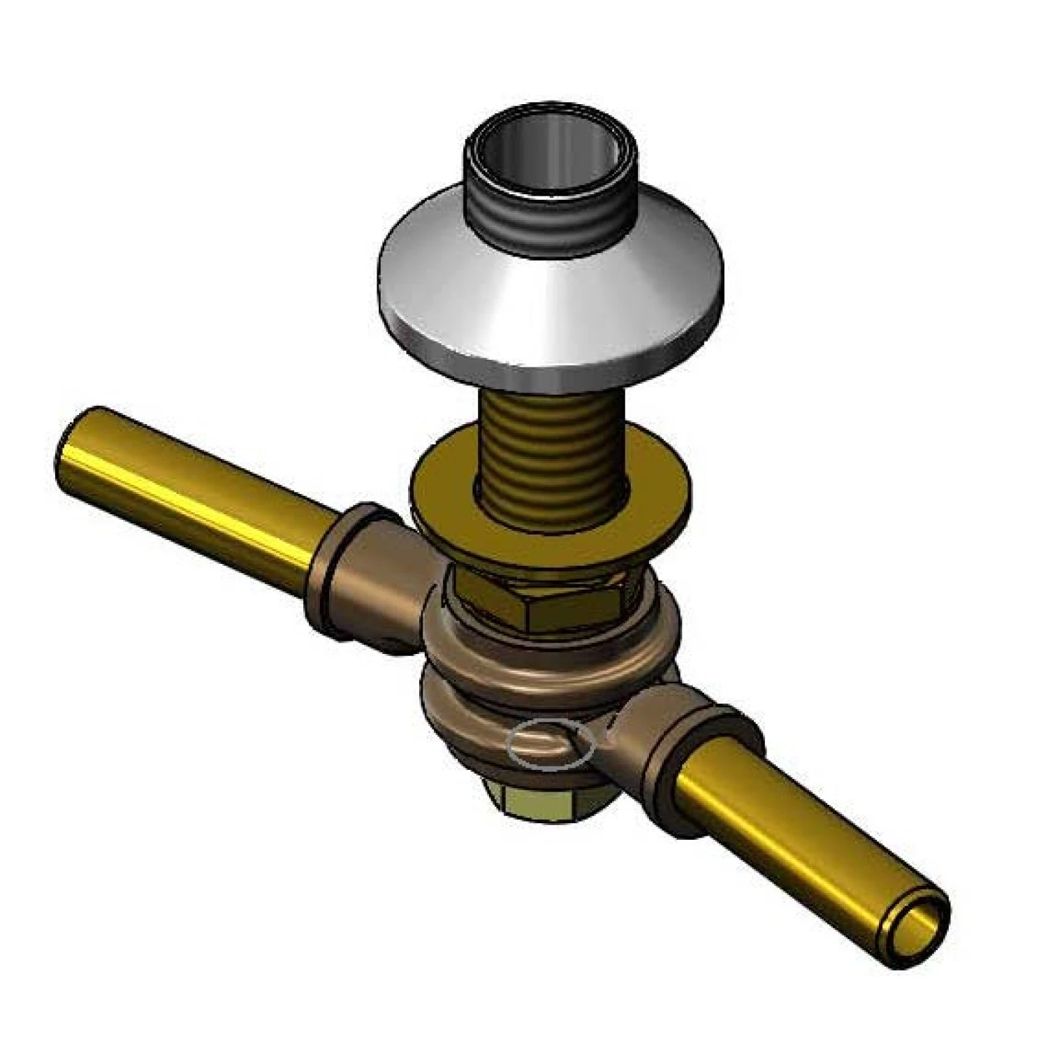 T&S 006215-40NS Swivel Yoke Assembly With Swivel Bore Outlet | CL6UMJ