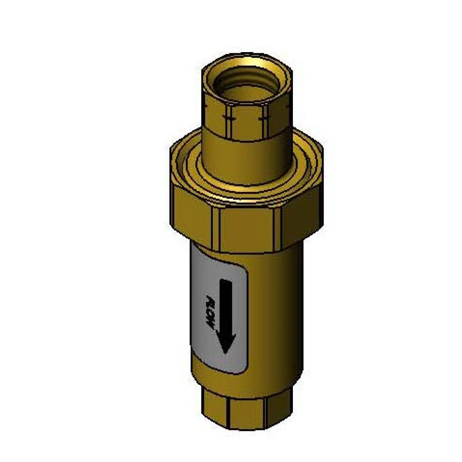 T&S 007842-45 Dual Check Valve Backflow Preventer, 1/2 Inch NPT Female | AP7EGP