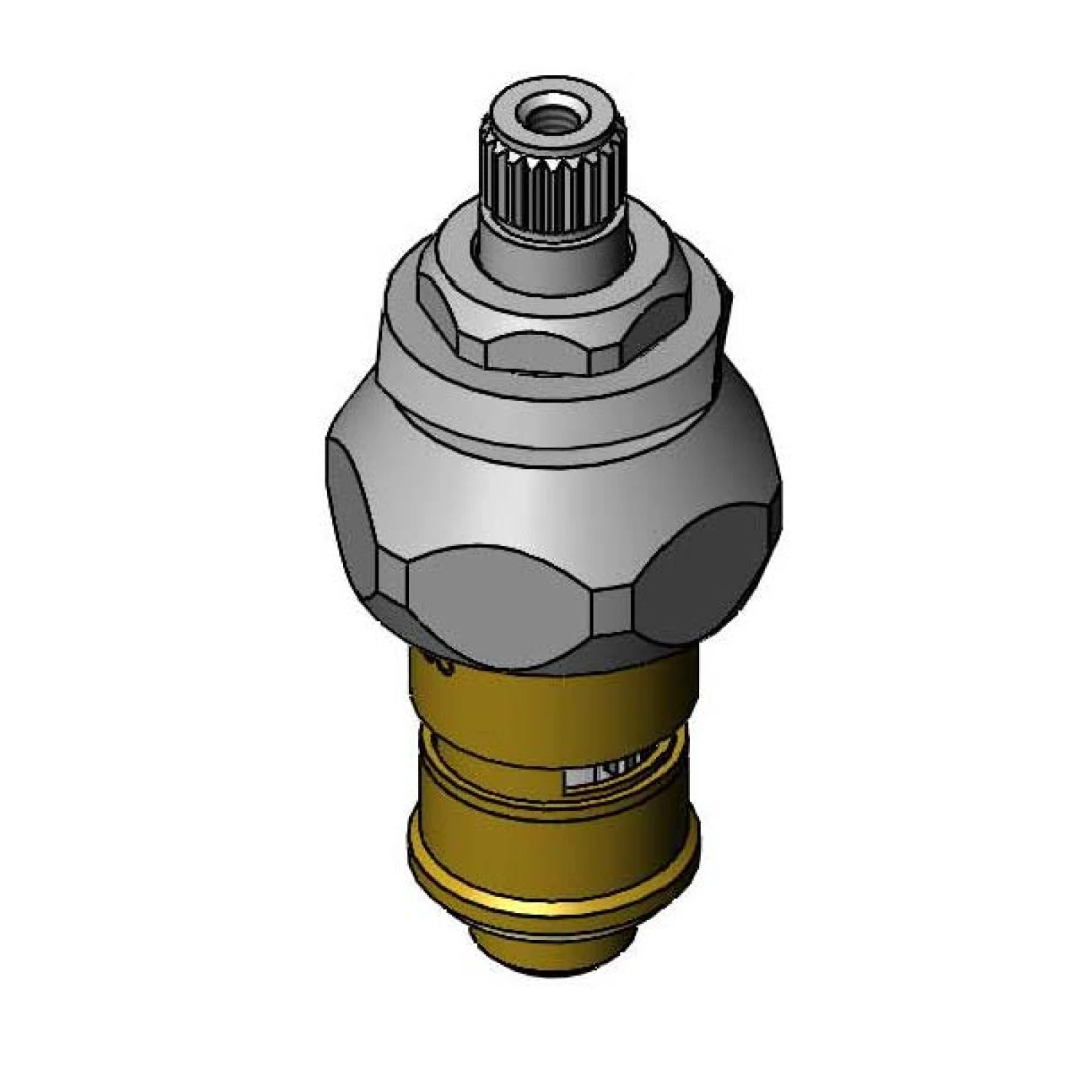 T&S 011617-25NS Quarter-Turn Cerama Cartridge With Check Valve, Escutcheon Bonnet, LTC | CL6UMT