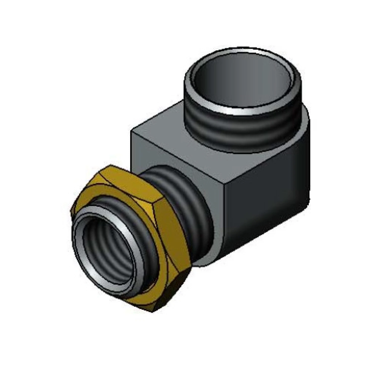 T&S B-1912-01 Elbow, Shank Nut, Swivel Outlet | CL6VAA