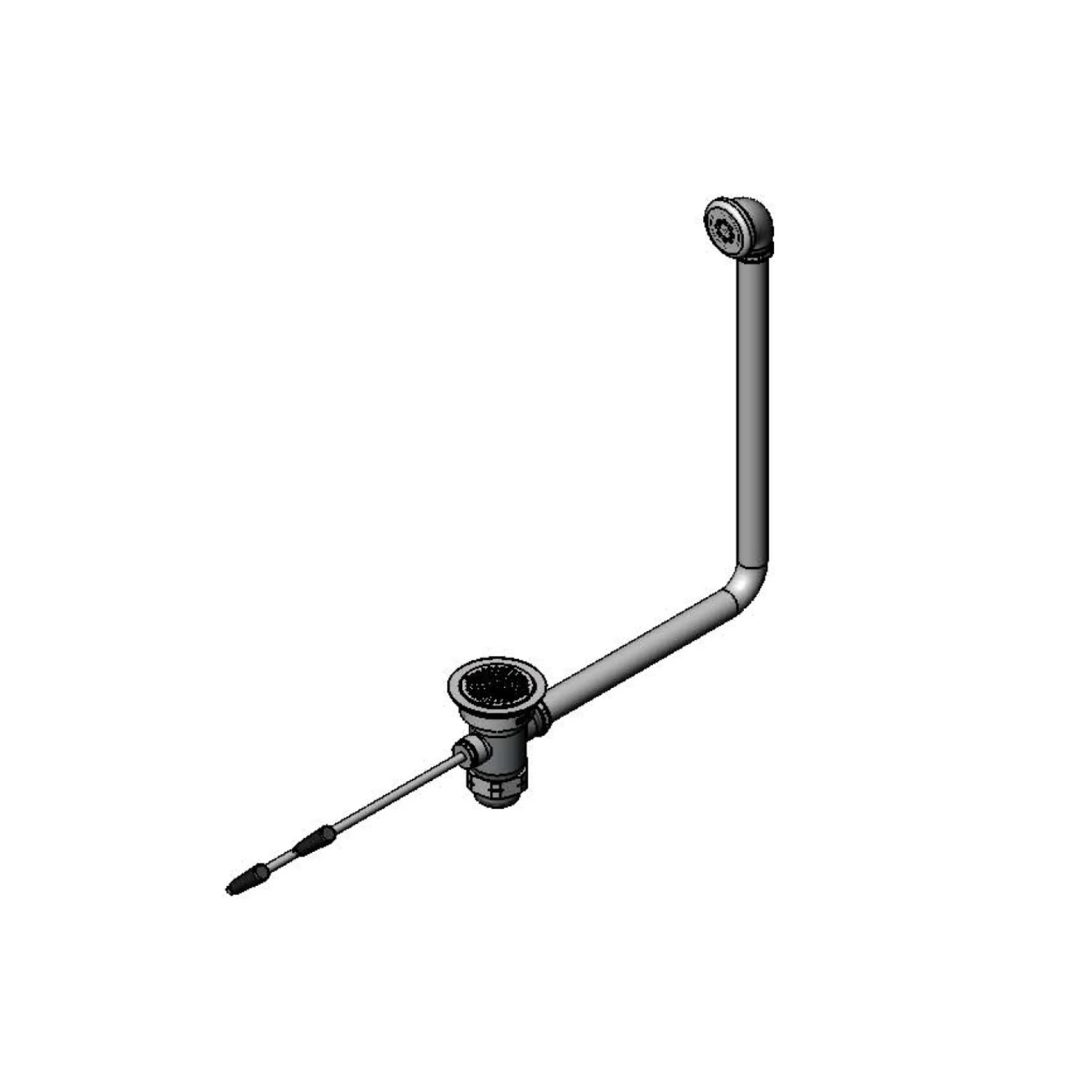 T&S B-3940-01-BSP Waste Twist, 3 Inch x 2 Inch With Overflow, BSP Adapter | CL6VAR