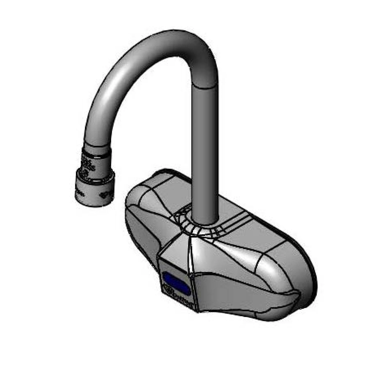 T&S EC-3105-167X Sensor Faucet, 4 Inch Wall Mount, Rigid Gooseneck, VR 2.2 GPM Aerator | CL6VEH