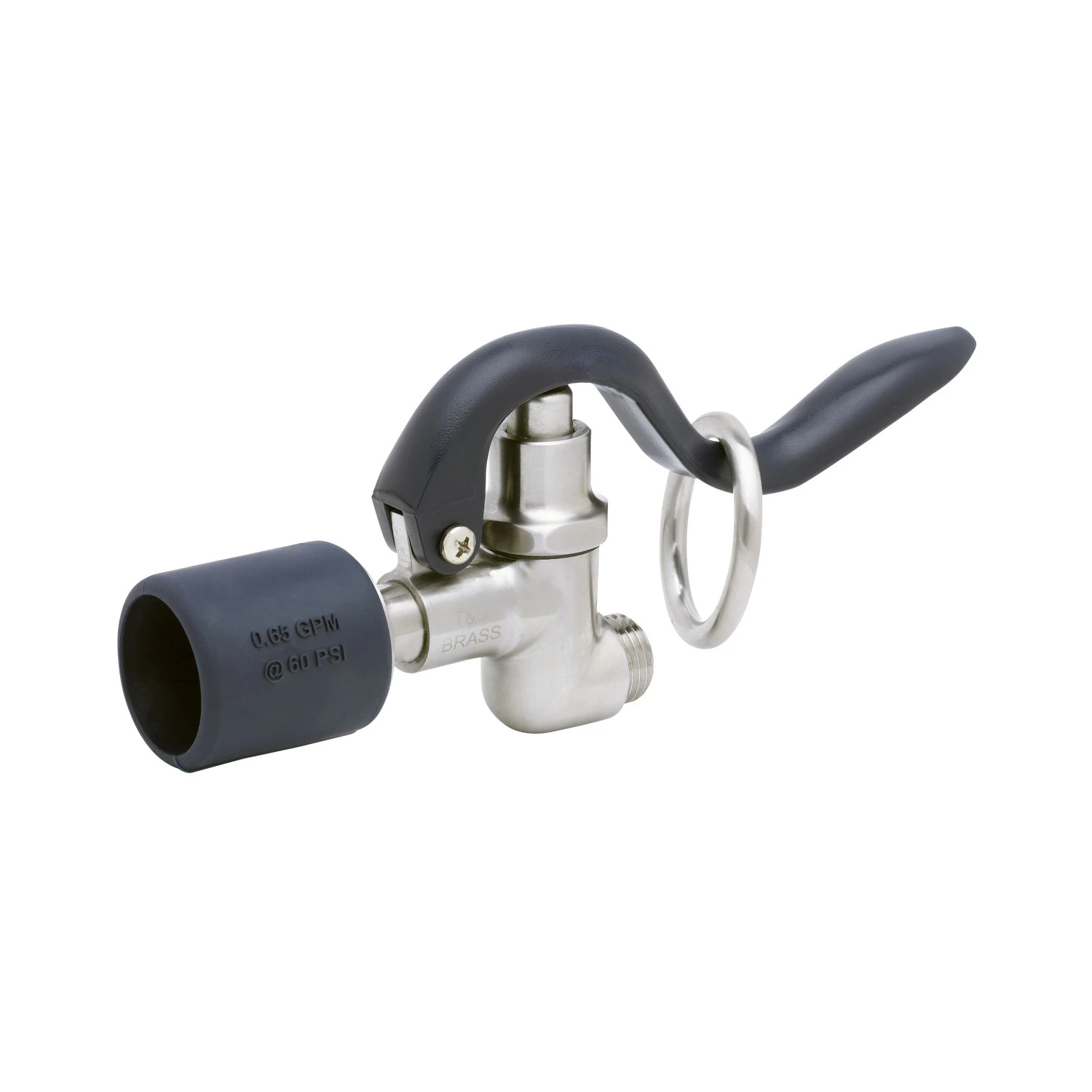 T&S S-0107-C Spray Valve, 0.65 GPM, Stainless Steel | CL6VHA