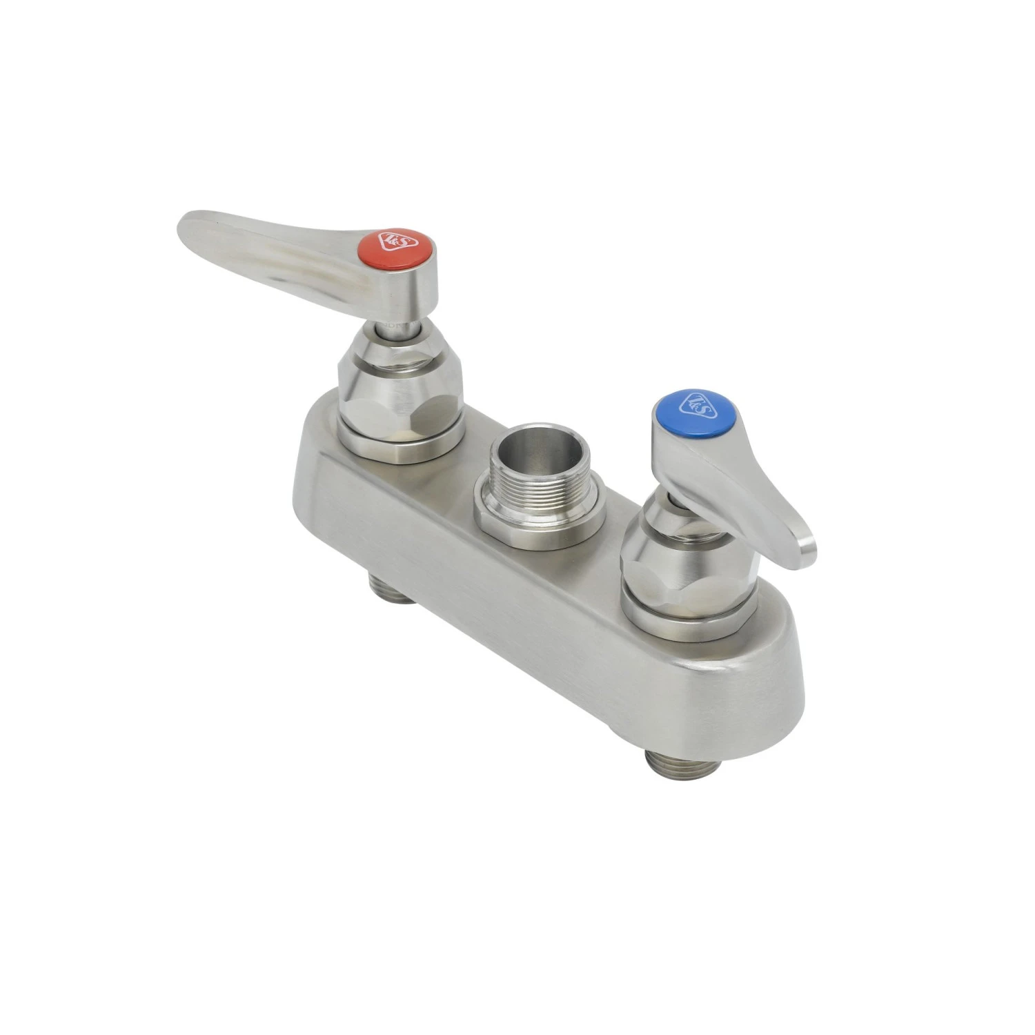 T&S S-1110-LN Deck Mount Workboard Faucet, 4 Inch, Stainless Steel Less Nozzle | CL6VKC