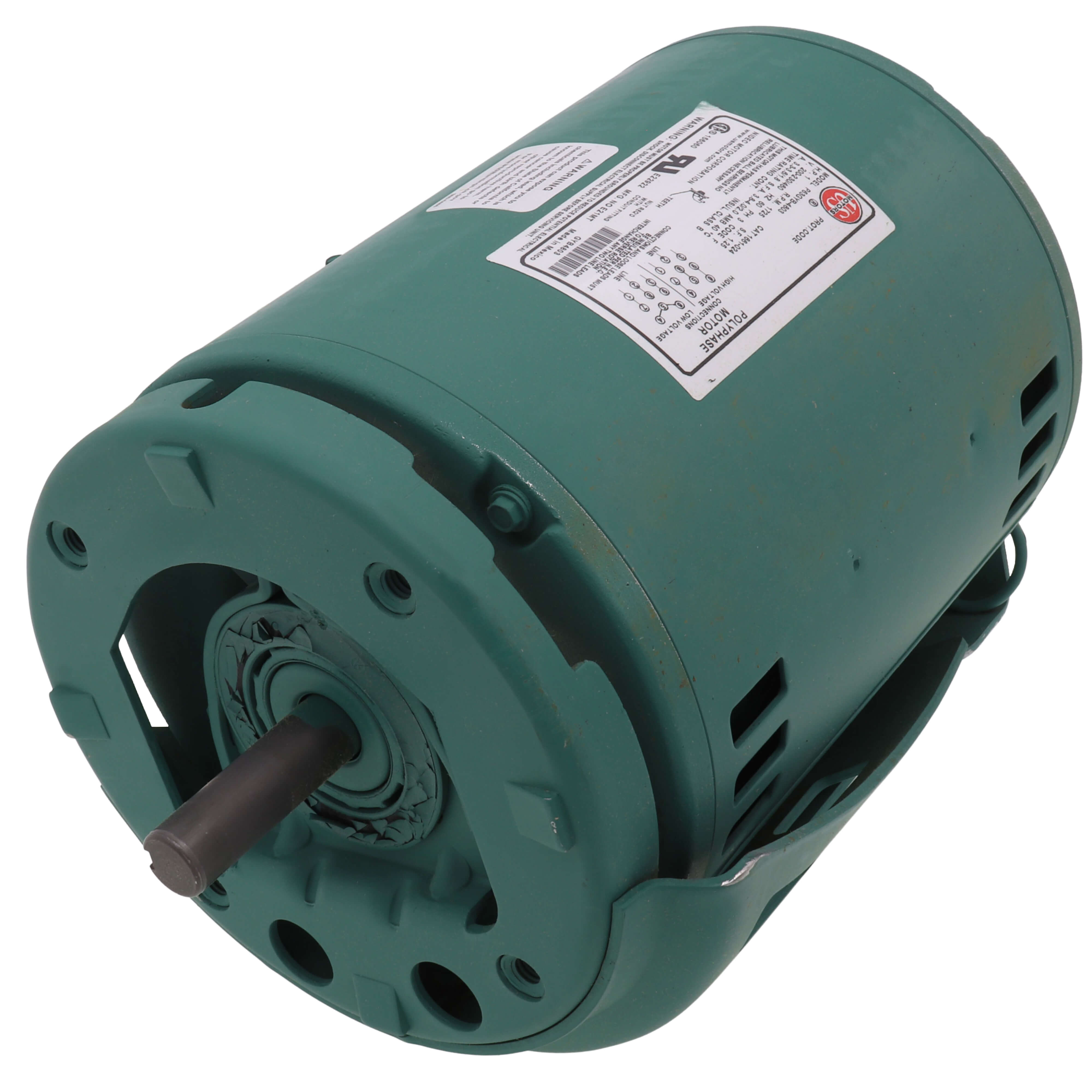 Motor Assembly, 1 HP, 200-230/460V, 3-Phase