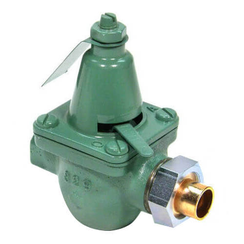 Pressure Reducing Valve, Union Sweat x FNPT, 3/4 Inch Size, Brass
