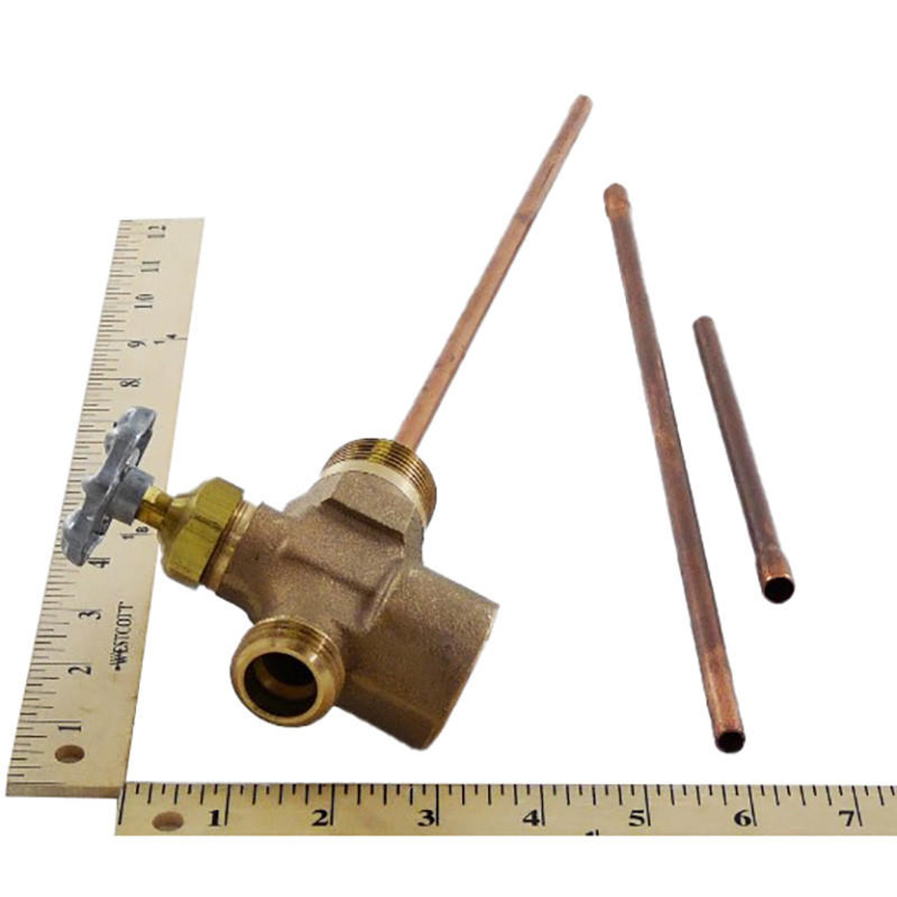 Tank Fitting with Drain And Shutoff Valve