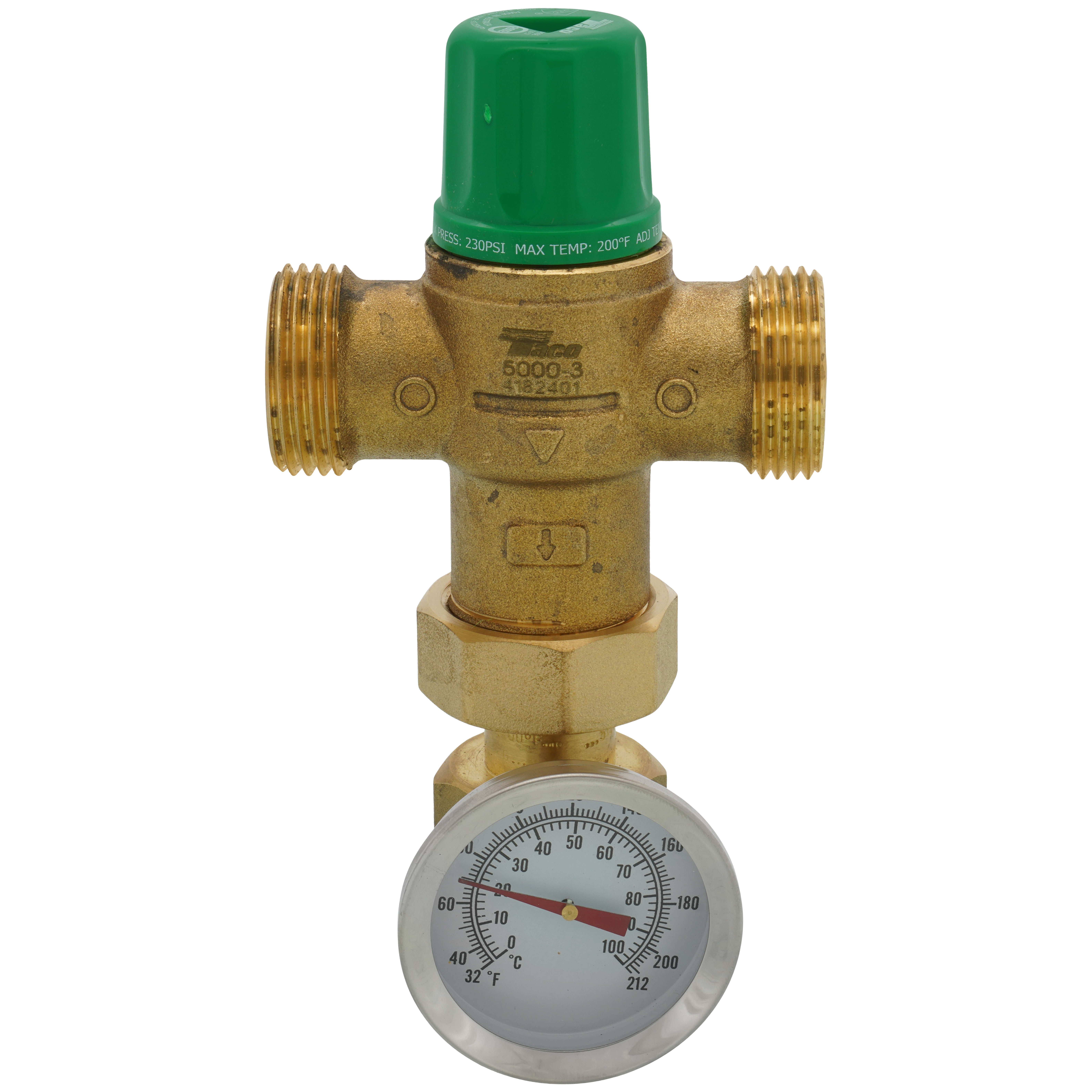 Mixing Valve Body with Gauge