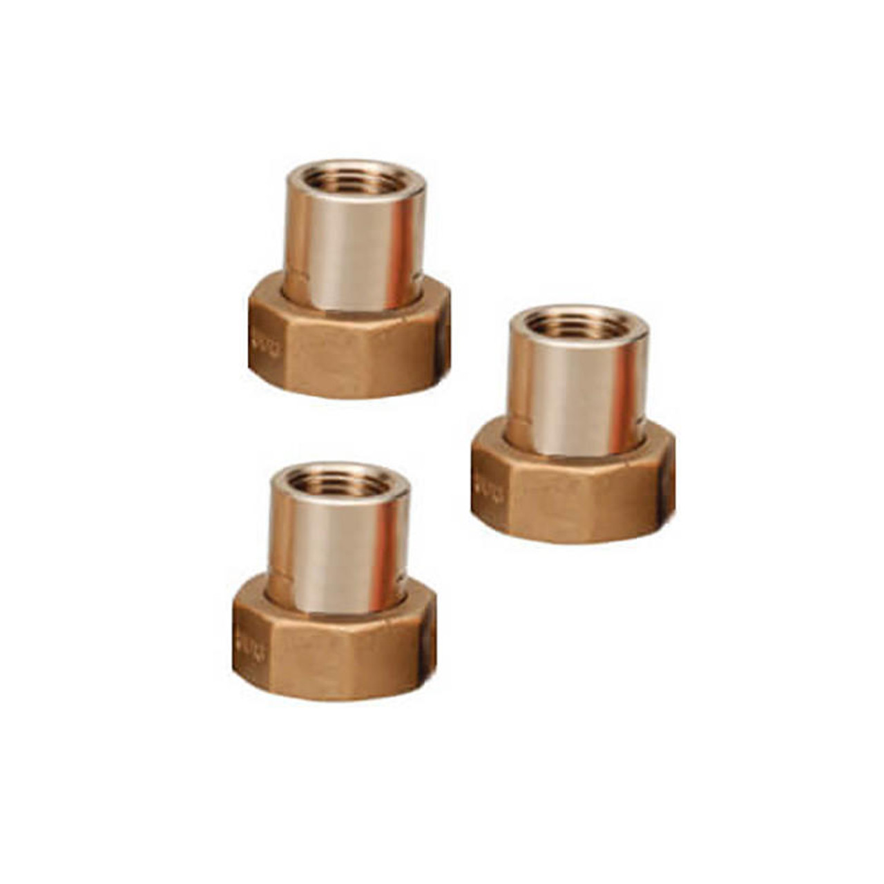 Female Union for Water Temperature Mixing Valve with Gauge, 1/2 Inch NPT