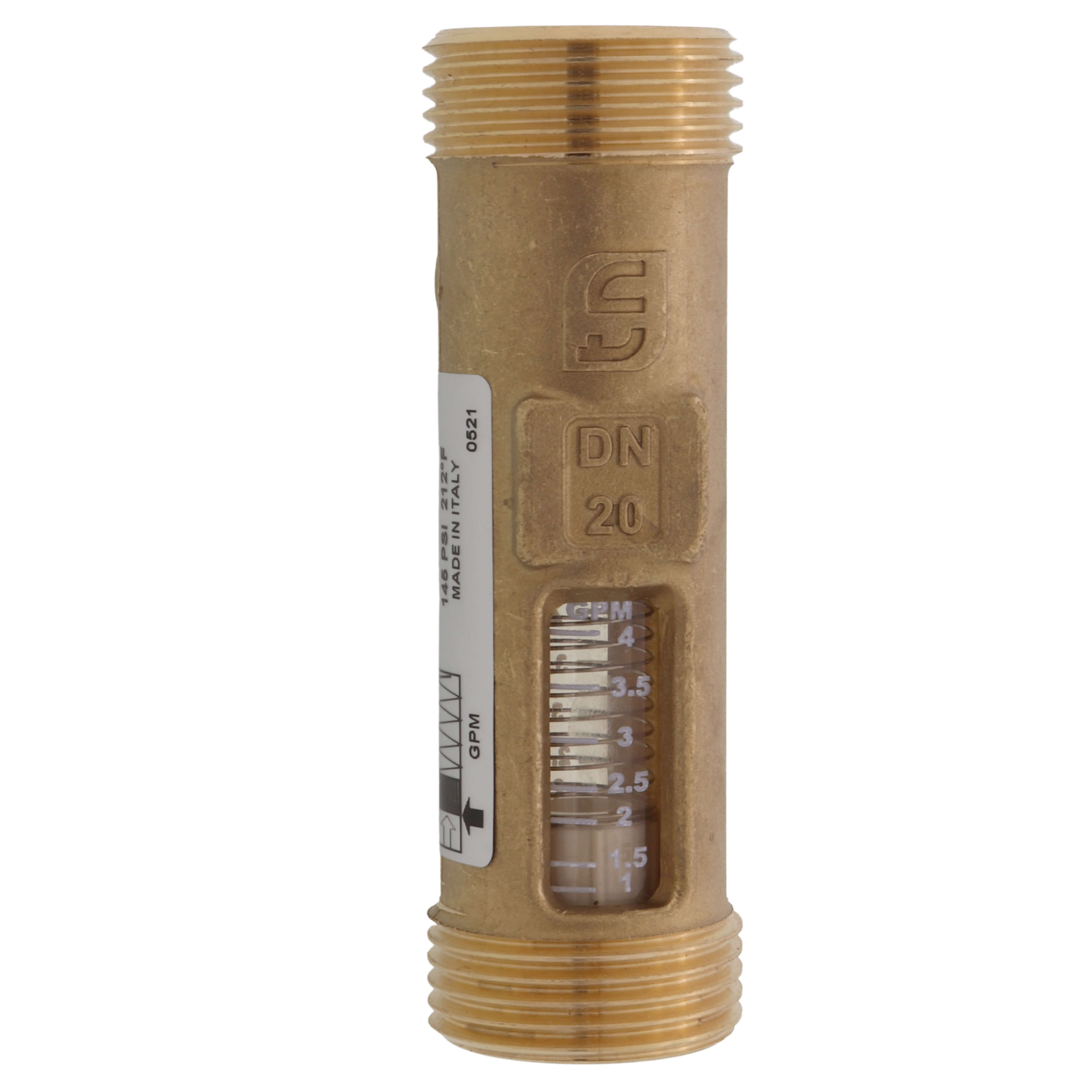 Inline Balancing Valve, 1-4 GPM, 1 Inch Union