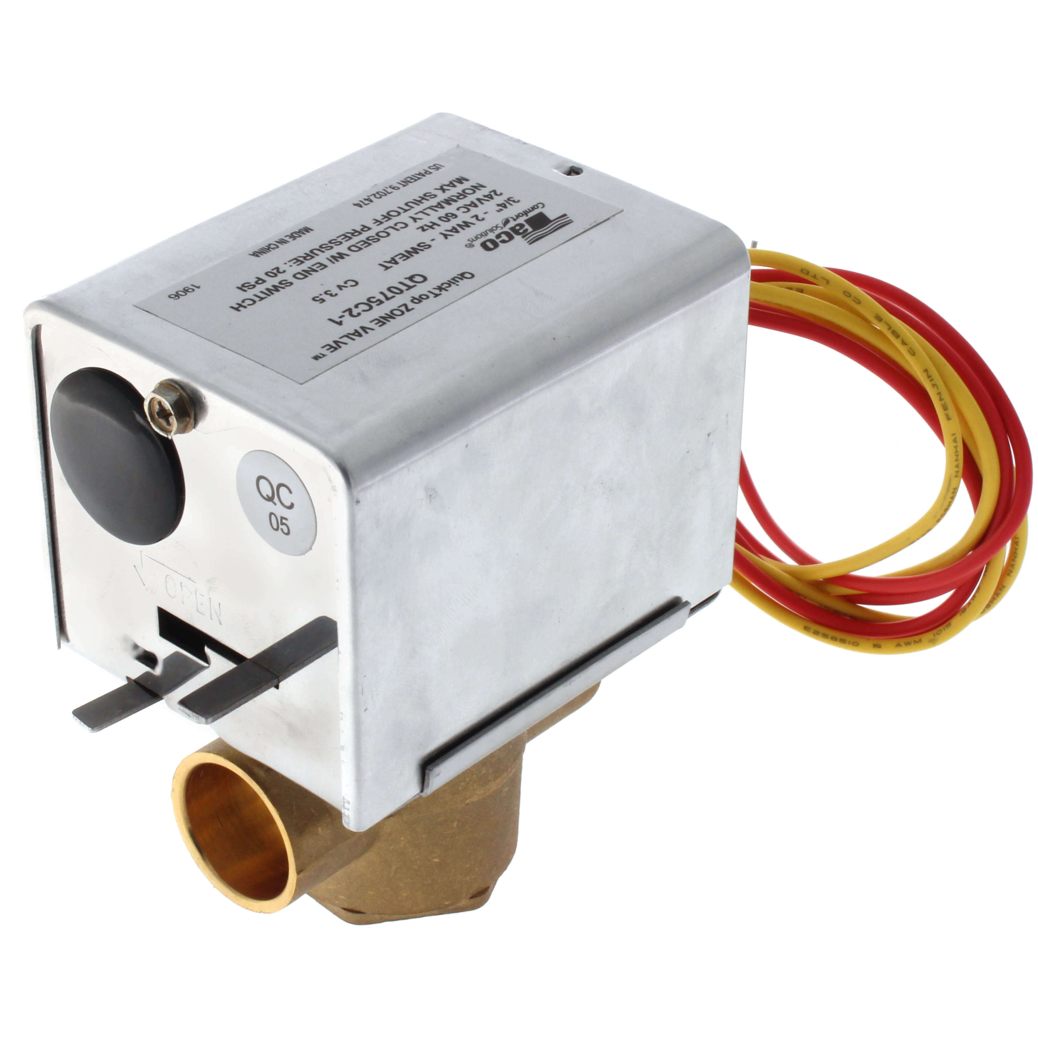 Zone Valve, 3/4 Inch Size, Quicktop