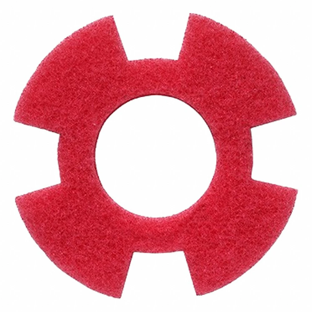 Scrubbing Pad, 7 Inch Dia, Red