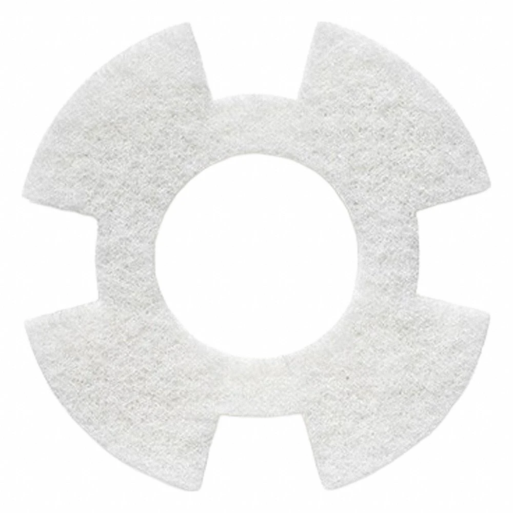 Scrubbing Pad, 7 Inch Dia, White