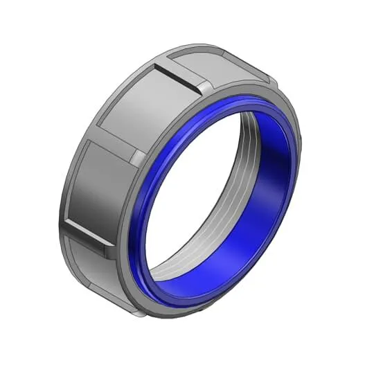 Bushing, Malleable Iron, 2-1/2 Inch Conduit Size, Blue, 5PK