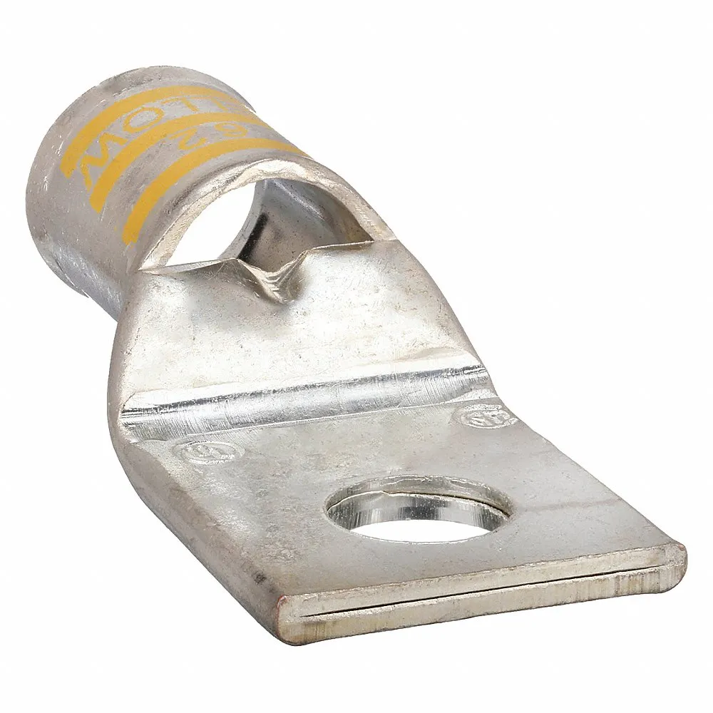 THOMAS & BETTS 58163 One-Hole Lug Compression Connector, 4/0 Cable Size, Yellow, 0.98 Inch Length | BK9ADN 6MFV3