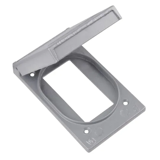 Device Box Cover, Weatherproof Type, Die Cast Aluminum, 1.0 Number Of Gangs