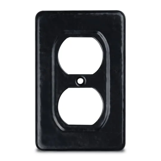 Ocal Device Box Cover, PVC Coated Finish, Gray, Steel, 1.0 Number Of Gangs