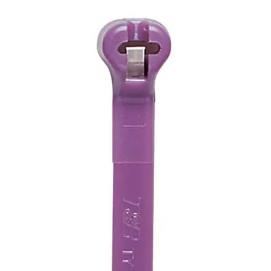 Catamount Cable Tie, -40 To 185 Deg F Temp Range, Miniature Type, Purple, 100PK