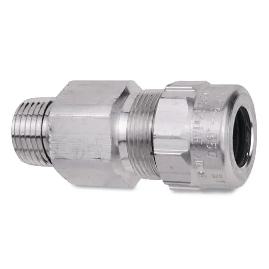 Star Teck Cable Fitting, Aluminum, Acwu/Mc/Teck Cable Type, 0.88 To 1.065 In Cable Opening