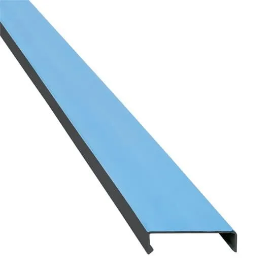 Ty-Duct Duct Cover, Black, PVC, Flush Mounting Type, 60PK