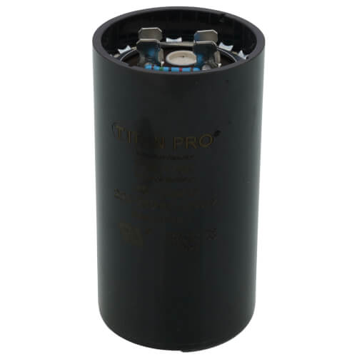 Start Capacitor, With Resistor, 220-250V, 145-174 MFD, Round, 3 3/8 in x 1 13/16 in Dia
