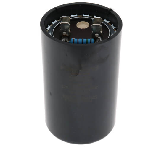 Start Capacitor, With Resistor, 220-250V, 161-193 MFD, Round, 3 3/8 in x 2 1/16 in Dia