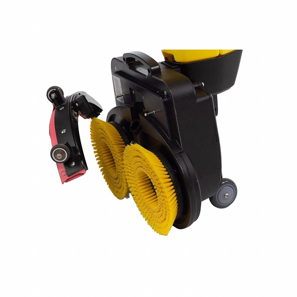 Rotary Brush, Round, 8 1/2 Inch Brush Dia, Fits Size 17 1/2 Inch, Nylon, Yellow, 1 Pair