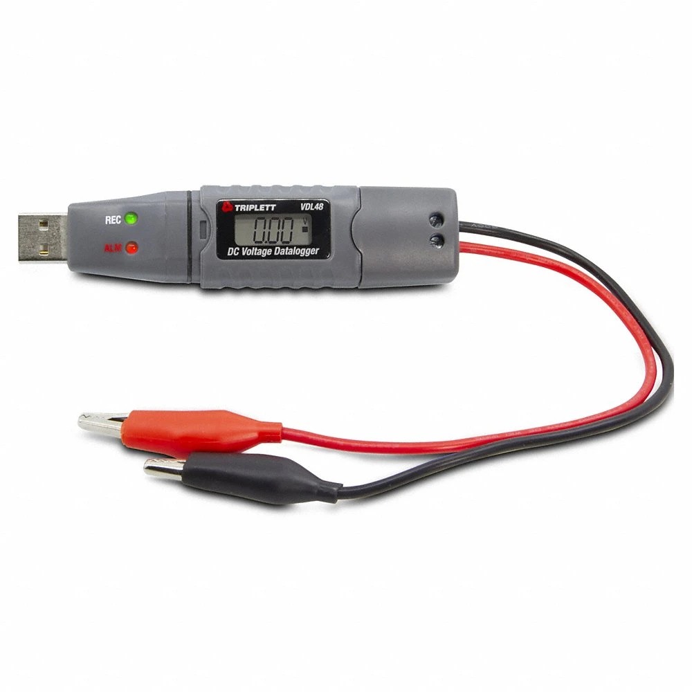 Record over 30000 voltage readings, USB, Software Included, DC Volt, 1 Volt Channels