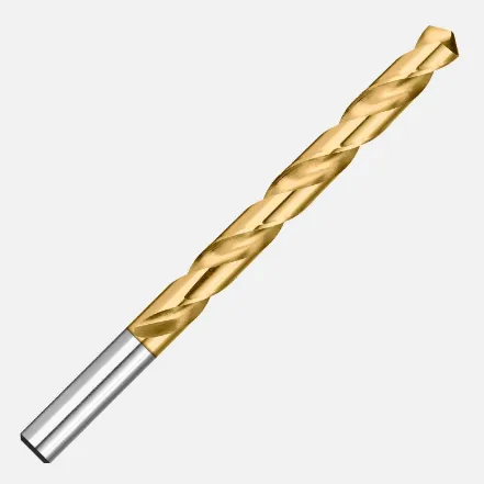 TRIUMPH TWIST DRILL 012817 Drill, Heavy-Duty, 17/64 Size, 135 Deg. Split Point, HSS, Tin Coating, Pack Of 12 | CL9YVL
