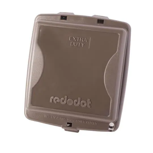 Red Dot Code Keeper While-In-Use Cover, Extra Duty Medium Universal Weatherproof, Bronze, 4PK