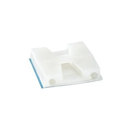 Cable Tie Mounting Base, Natural, Nylon/Polyamide 6.6, Self-Adhesive Mounting Type, 1000PK