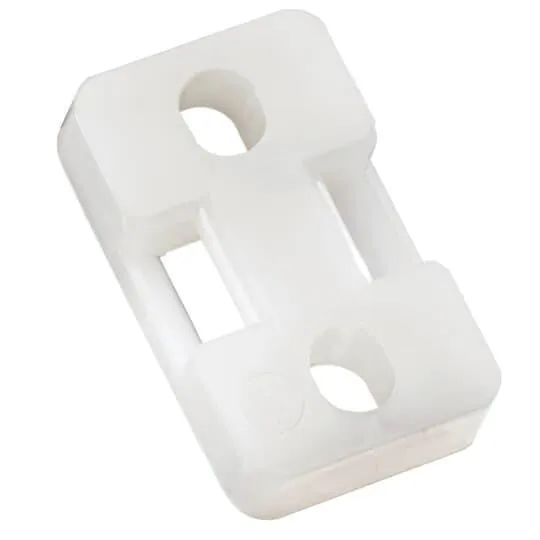 Mounting Base, In-Line Type, Natural, Nylon/Polyamide 6.6, Threaded Mounting Type, 500PK
