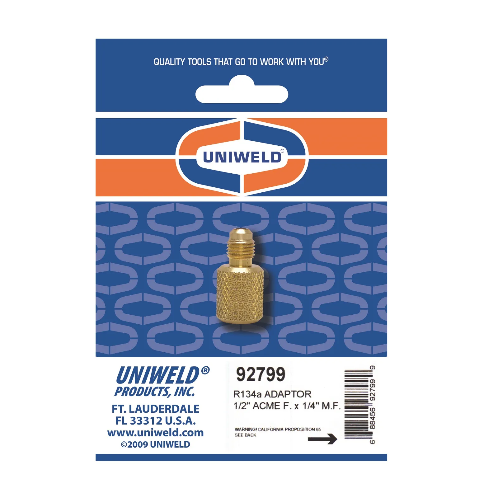 Adaptor, 1/2 Inch Acme Female X 1/4 Inch Male