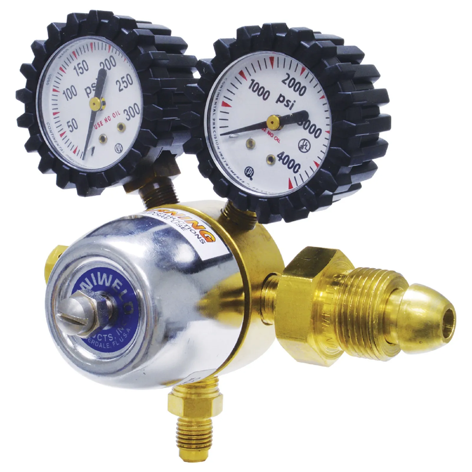 UNIWELD R1563* Co2 Regulator, Dual Gauge, 1-1/2 Inch Size | CD4TJQ