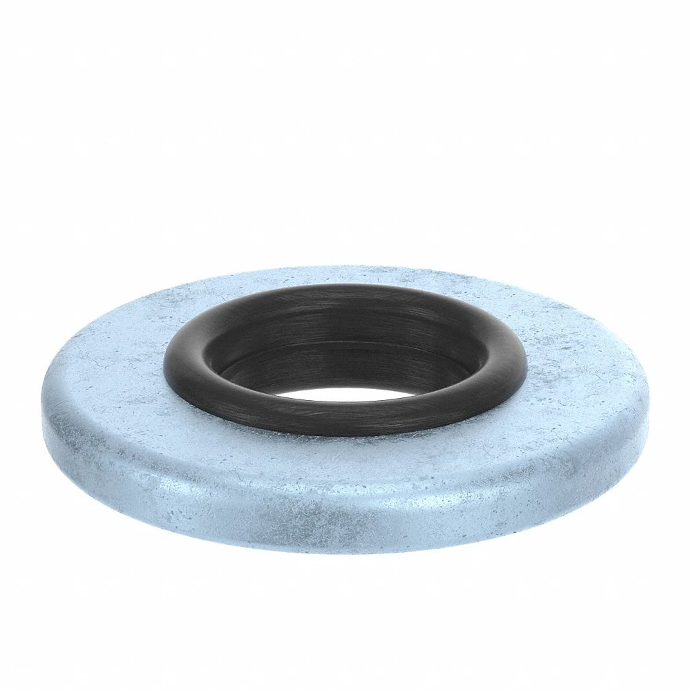 Rubber, Steel, Not Gr., 1 3/8 In O.D., 0.765 In I.D., Metal Bonded