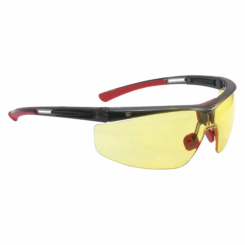 Safety Glasses, Amber Anti-Fog, Anti-Static, Scratch-Resistant