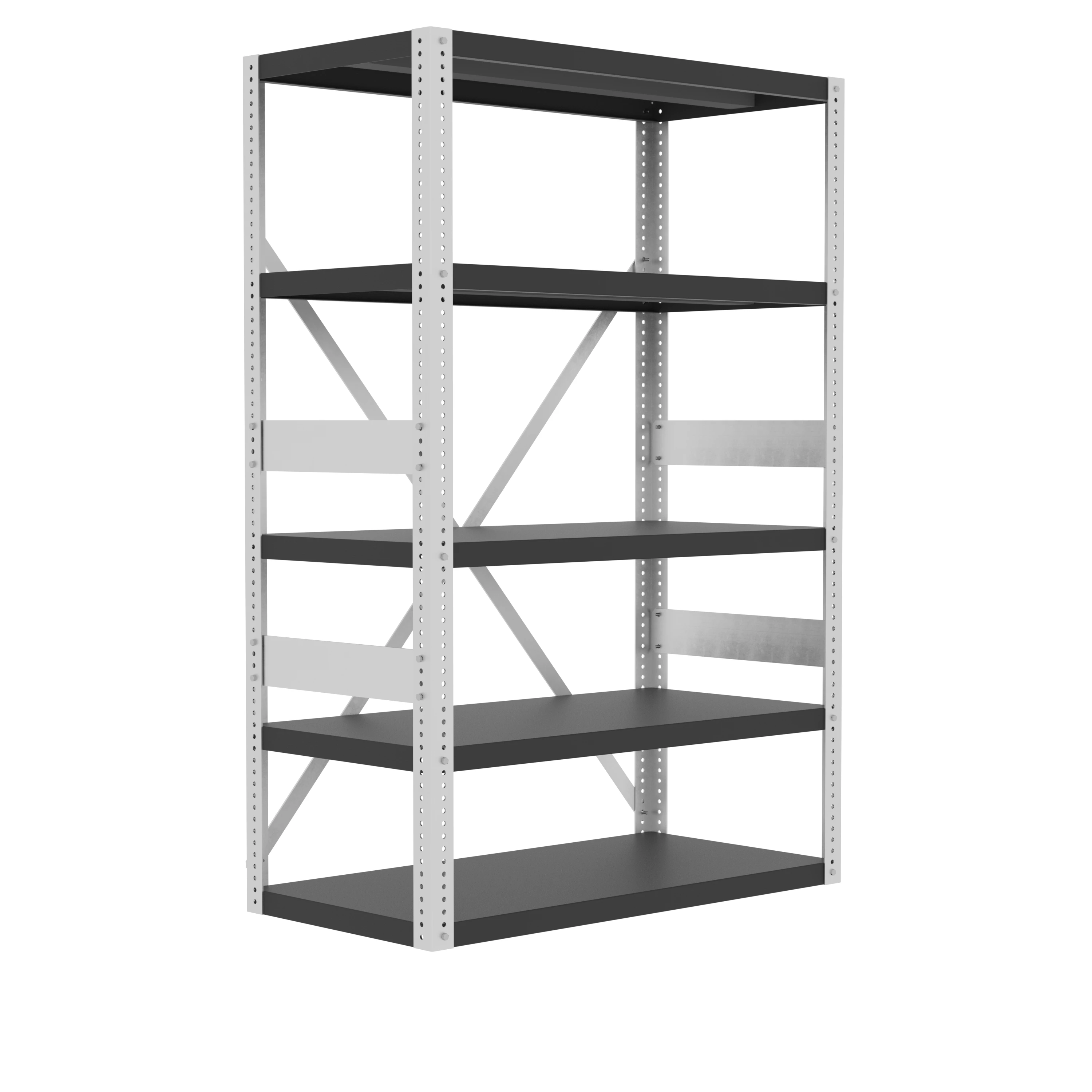 Shelving, 48 x 24 Inch Shelf, 72 Inch Height, Open Style