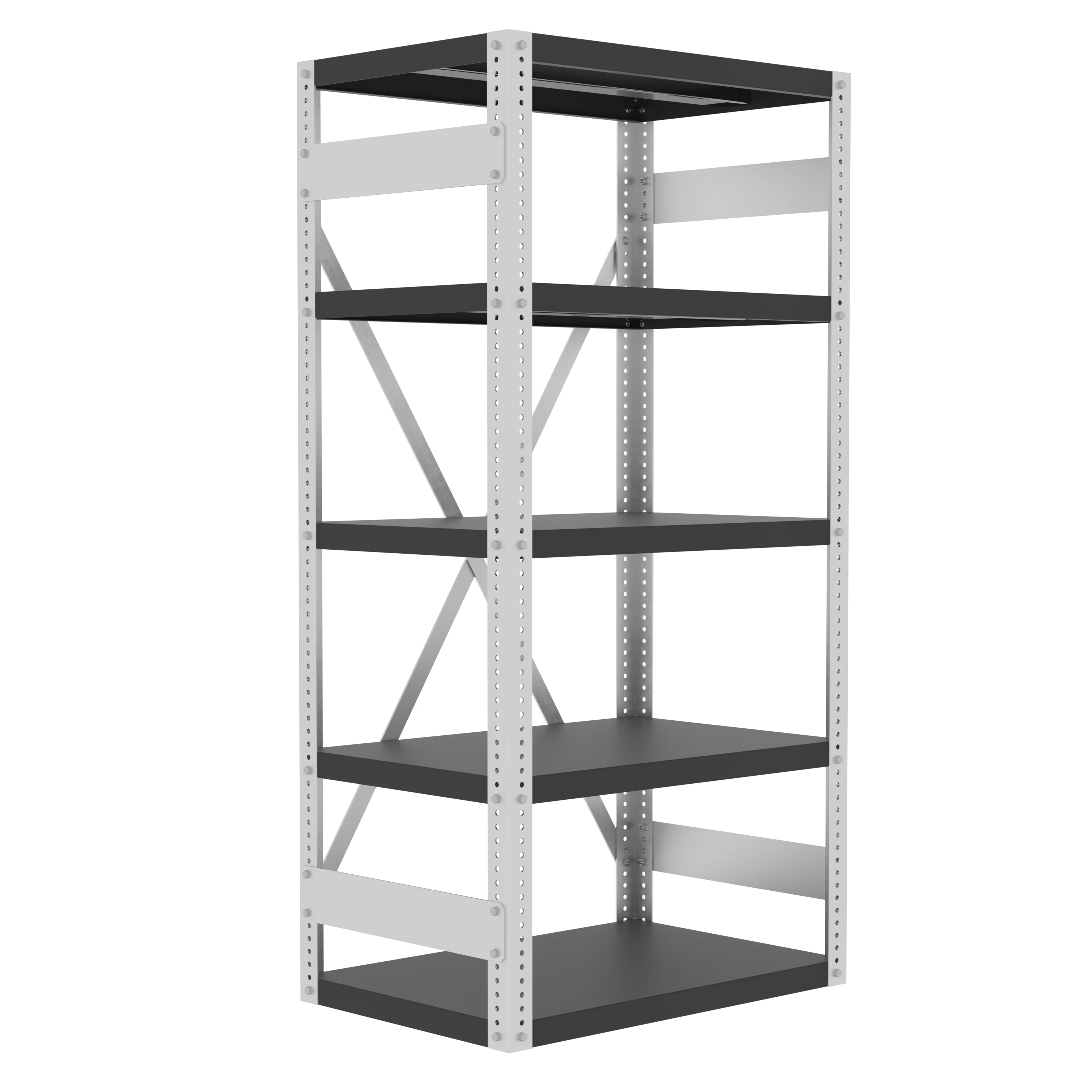 VALLEY CRAFT F82447A4 Shelving, 36 x 24 Inch Shelf, 72 Inch Height, Open Style | CJ6TZQ