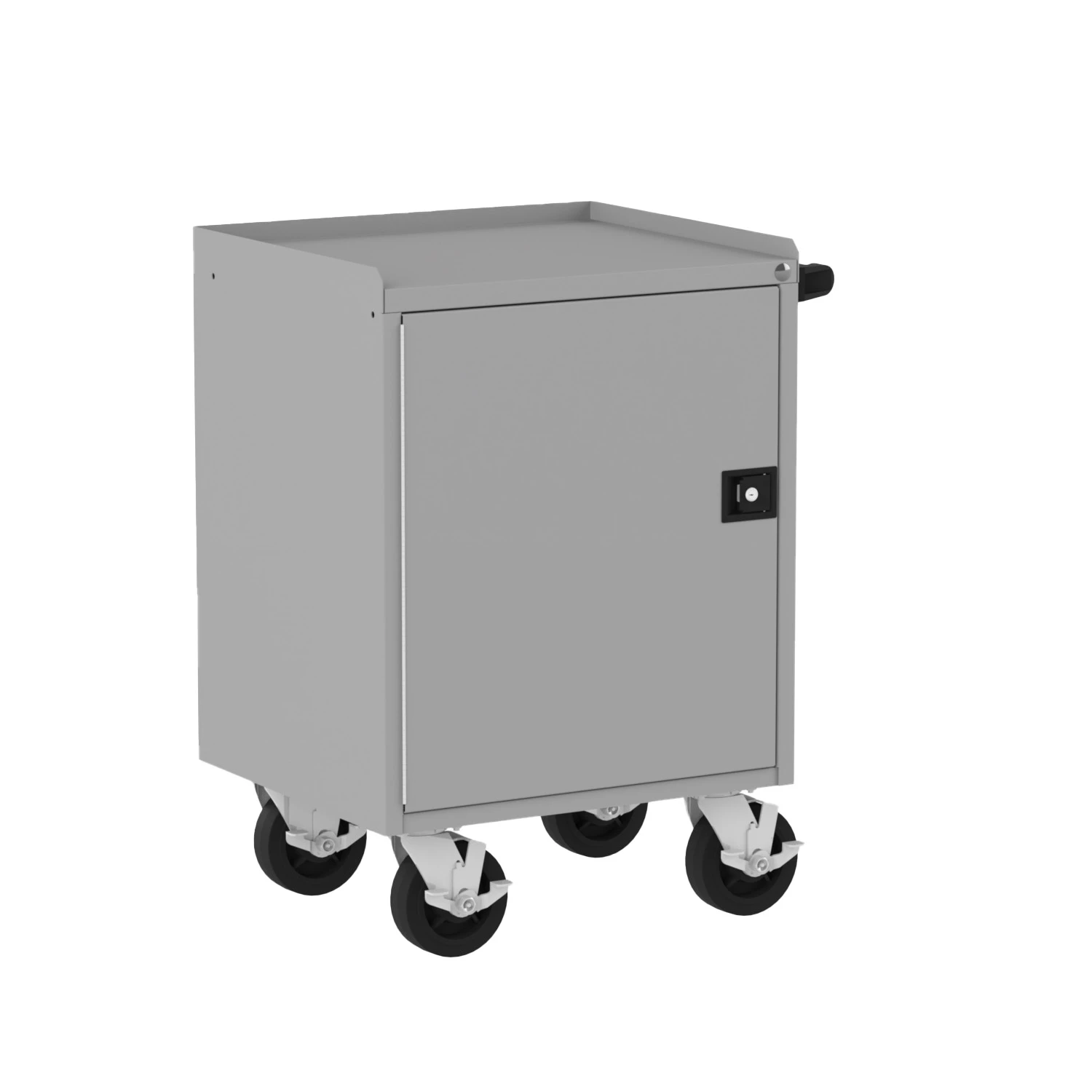 VALLEY CRAFT F89611BS Workbench, 1 Door, 24 x 21 x 36 Inch Size, Silver/Black | CJ6TYP