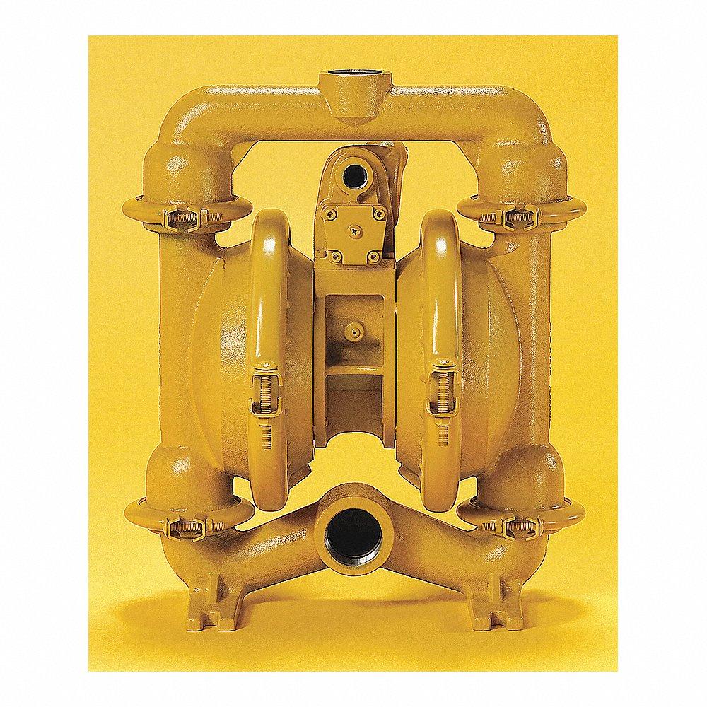 VERSA-MATIC E4AA5T5A0-ATEX Double Diaphragm Pump, Air, Aluminum, Clamp, 1 1/4 Inch Fluid Connection Size, Npt, Ptfe | CU7WRK 4GGG4