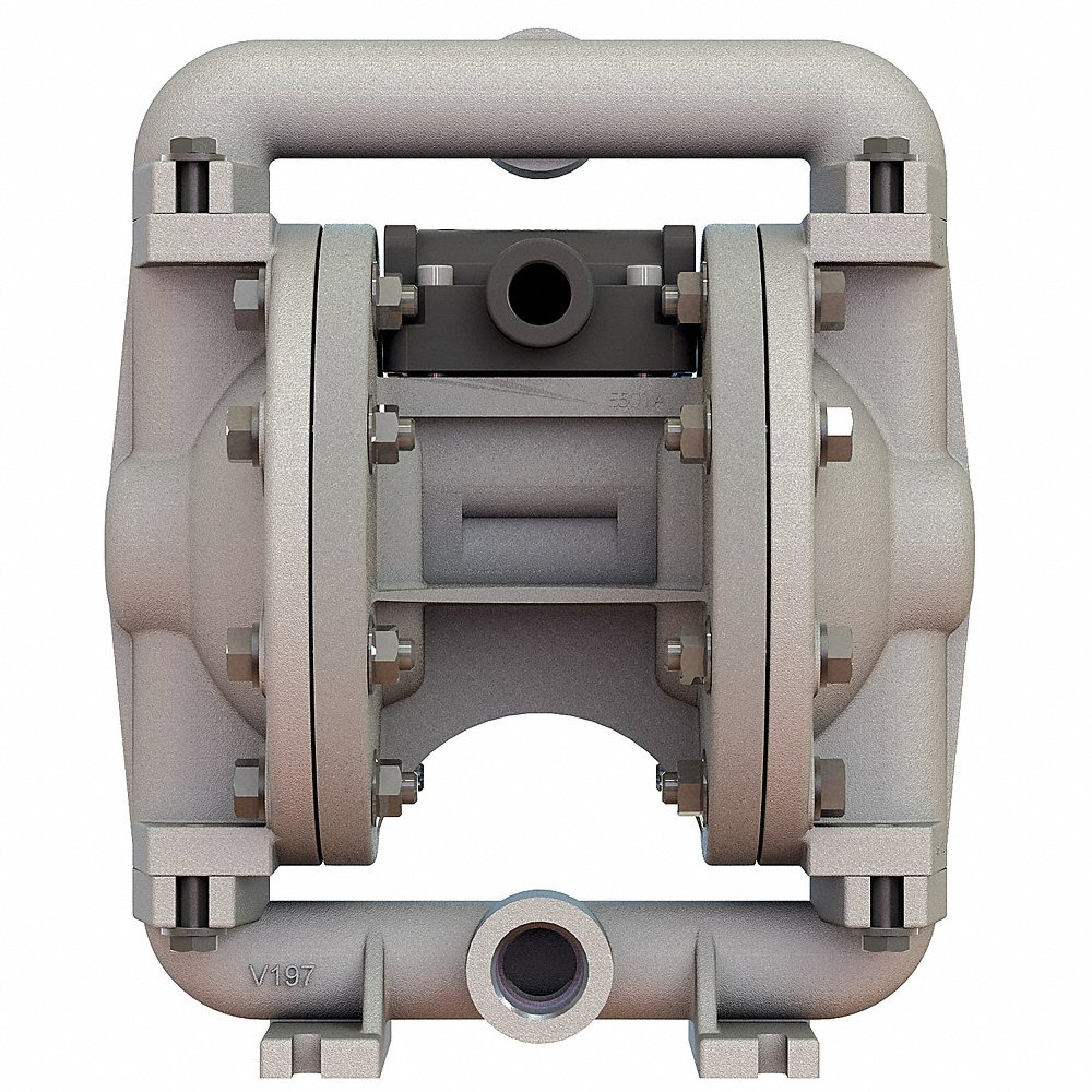 VERSA-MATIC E5SP5F559C-FP Air Operated Double Diaphragm Pump, Air, Stainless Steel, Bolt, Tri-Clamp, Ptfe | CU7WQM 804HK2