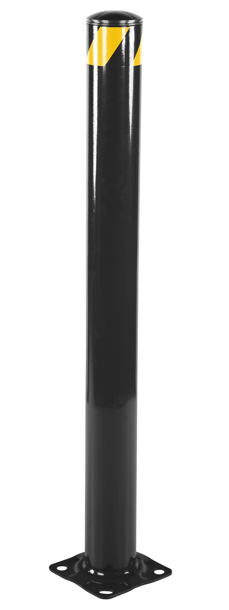 VESTIL BOL-48-4.5-BK STEEL PIPE SAFETY BOLLARD 48 Inch x 4.5 Inch BLACK | CY7KMD