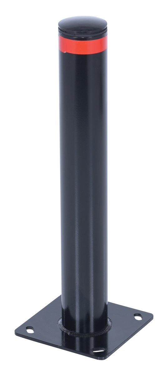 Steel 24 x 3.5 Inch Pipe Safety Bollard, Garage Black