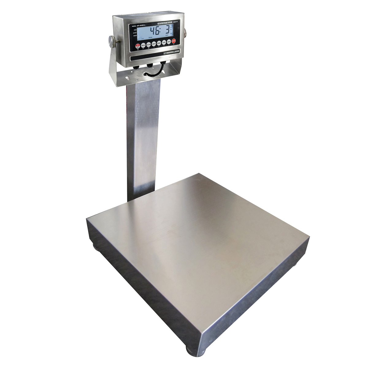 VESTIL BS-915SS-1616-300 Bench Scale, Stainless Steel, 300 Lb. Capacity, 16 x 16 Inch Size | CE3ANM