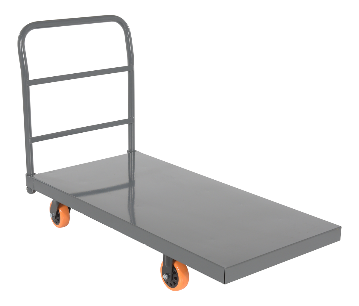 VESTIL ECSPT-2448-C1B Stl Platform Trk 5x2 Poly Casters | CY7KQD